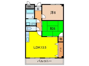 グランデージ明西の物件間取画像